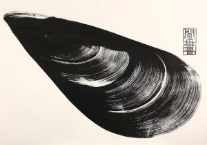 great mussel, 2013_indian ink on paper_70x100
